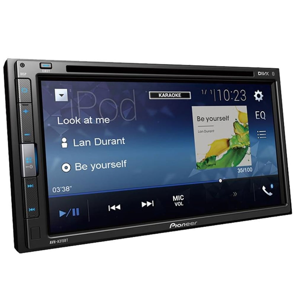 Pioneer Pioneer AVH-A315BT 7 inc USB-CD-DVD-Bluetooth Dokunmatik CD Çalar Double DIN Oto Teyp - Double Teyp