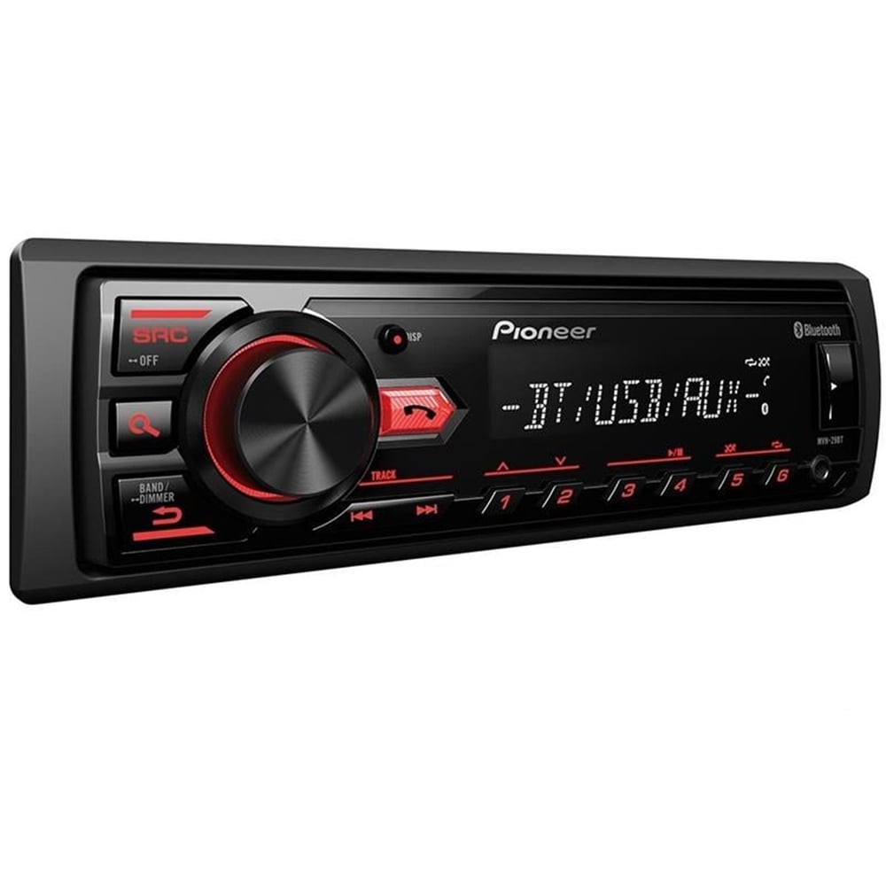 Pioneer Pıoneer Mvh-29Bt Usb/Fm/Aux/Bt Bass Kontrollü Mekaniksiz Oto Teyp 4X50 Watt - Double Teyp