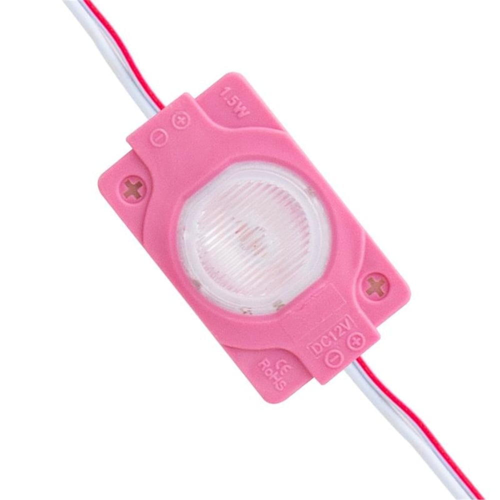 Powermaster Powermaster 12 Volt 1.5 Watt 40*30 Pembe 3030 Modül Led - Modül Led