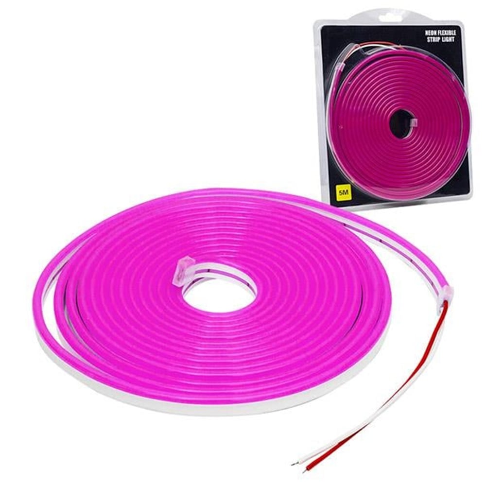 Powermaster Powermaster 12 Volt 5 Metre Silikonlu Mor Neon Led Şerit - Neon Şerit Led