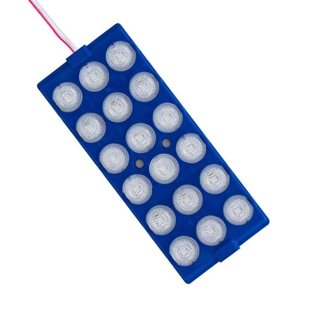 Powermaster Powermaster 12 Volt 6 Watt Mavi 18 Ledli 2'li Paket Yanıp Sönen Modül Led - Modül Led