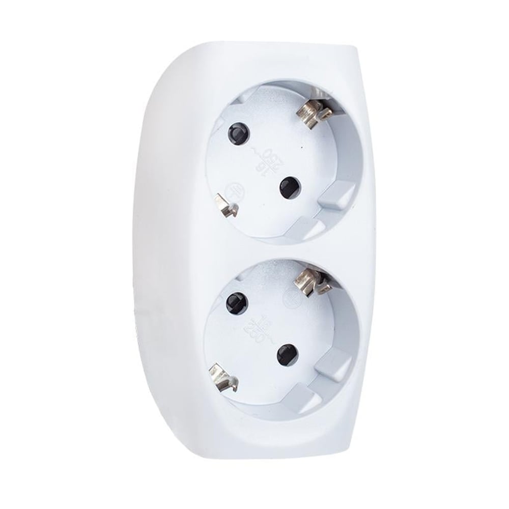 Powermaster Powermaster 16A Topraklı İkili Golyat Fiş Priz - Grup Prizler