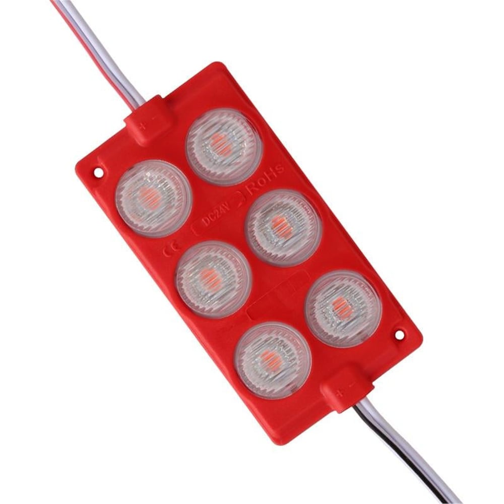 Powermaster Powermaster 24 Volt 3 Watt Kırmızı 3030 Cob Modül Led 75*40 - Modül Led