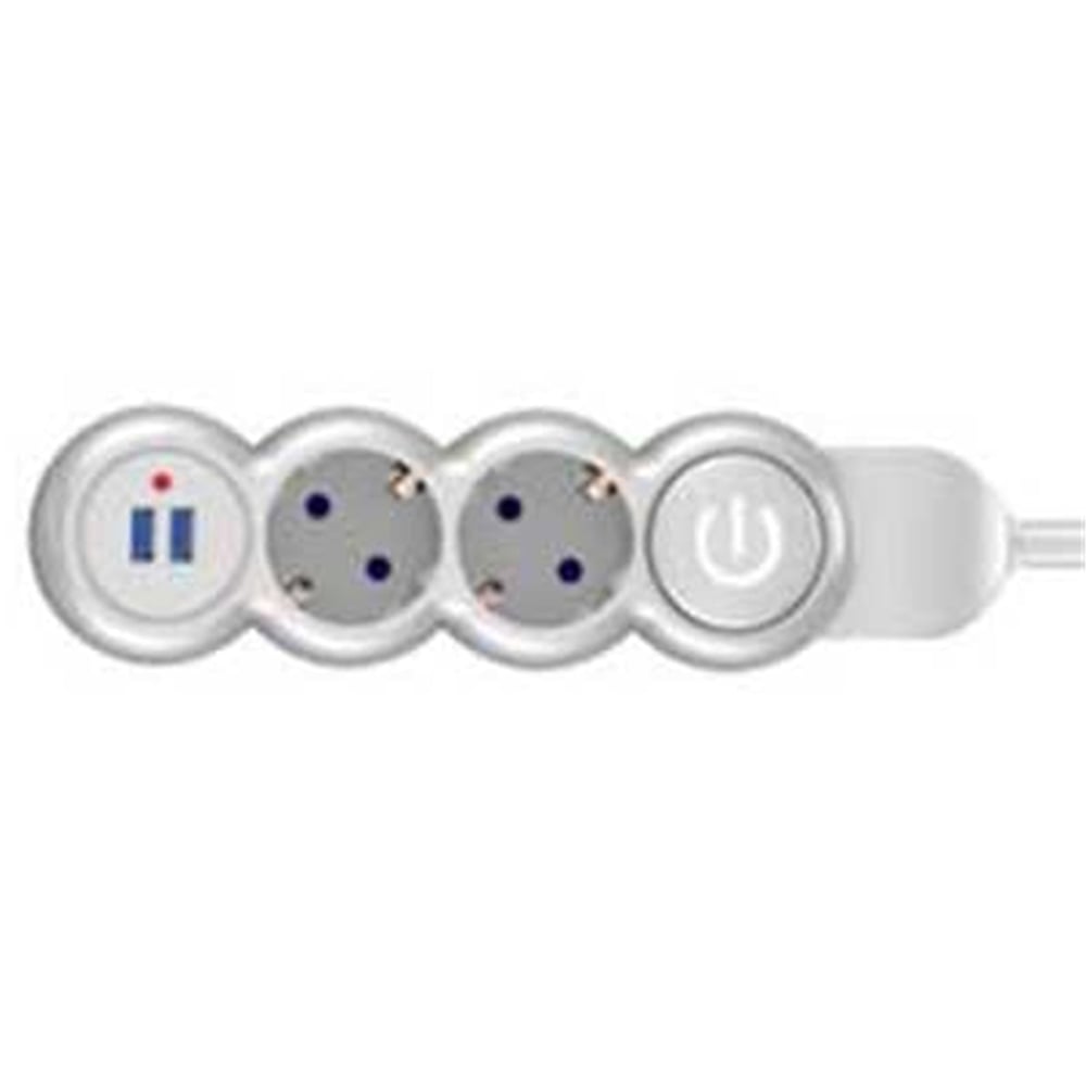 Powermaster Powermaster 2'li Kablolu Anahtarlı Usb’li 2 Metre Grup Priz PM-4906 - Grup Prizler