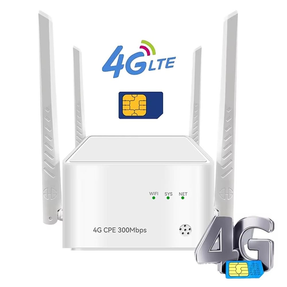Powermaster PowerMaster 300 Mbps Kablosuz İç Mekan 4G/LTE Sim Kart Destekli Bağımsız Modem - Router - Access Point-Router
