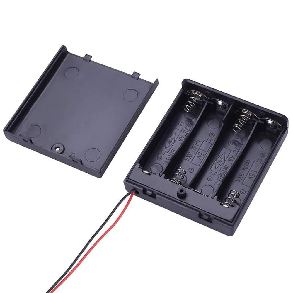 Powermaster Powermaster  4'lü AA Kapaklı Switch'li Pil Yuvası (IC-233F) - Pil Yuvaları & Pil Aksesuarları