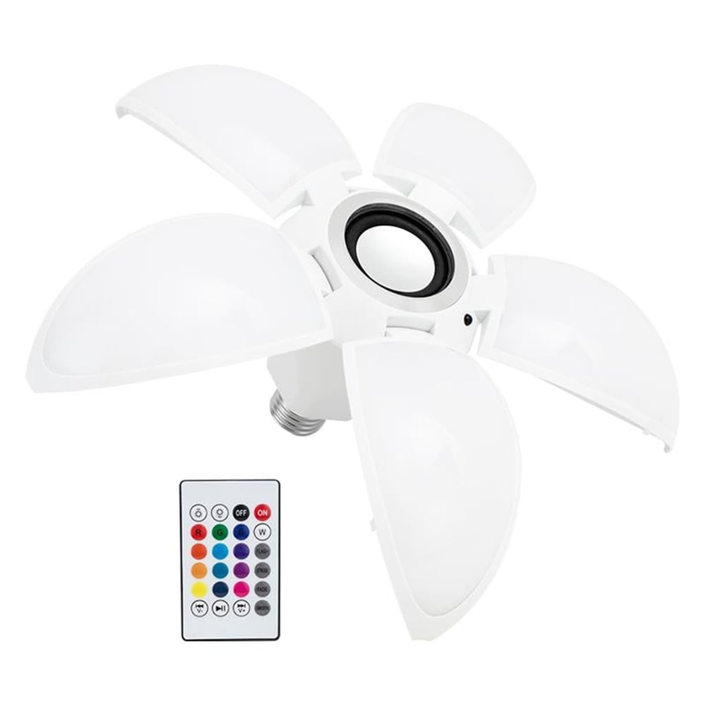 Powermaster Powermaster 5 Kanatlı Bluetooth Hoparlör + Akıllı Led Lamba (Kumandalı) - Ledli Lambalar
