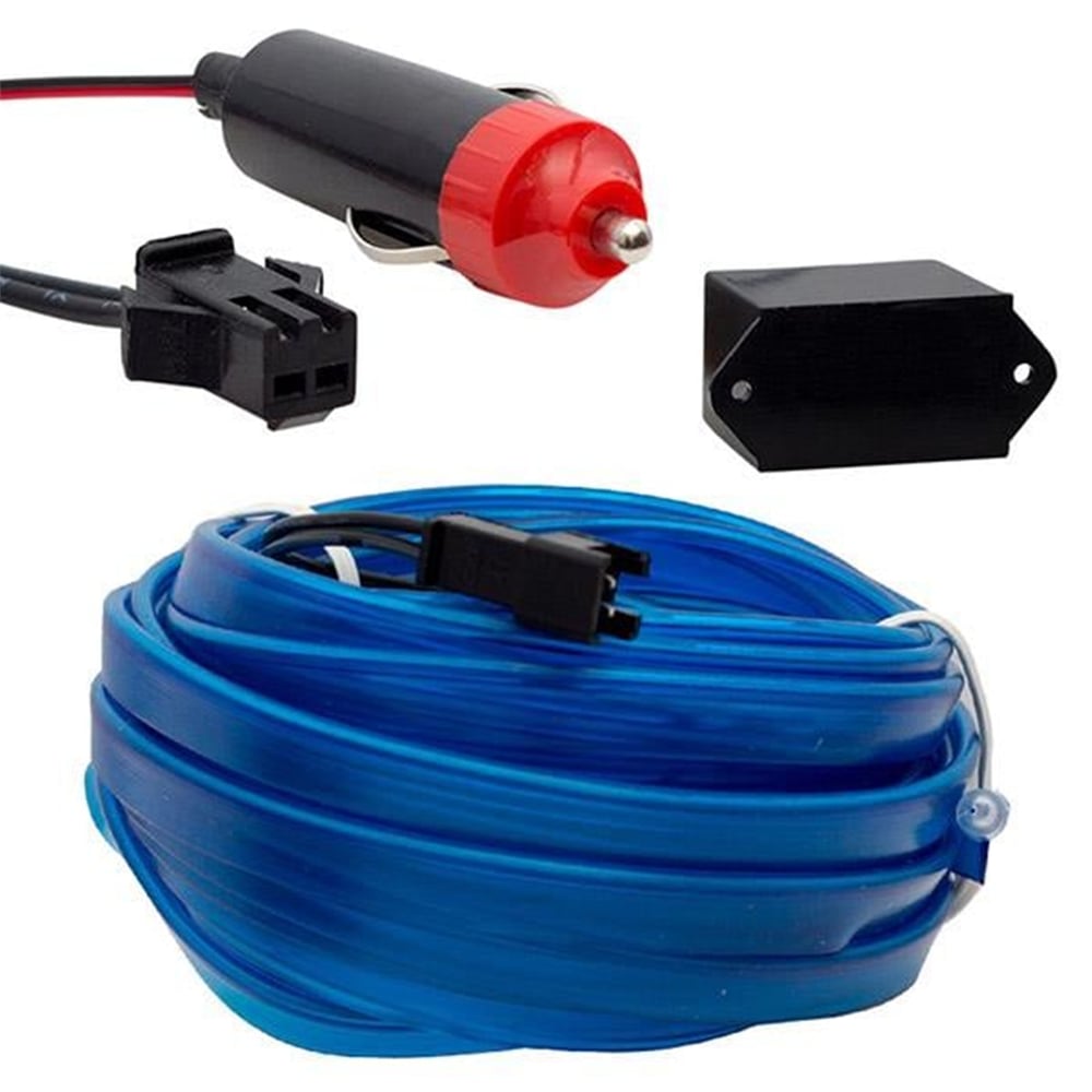 Powermaster Powermaster 5 Metre Mavi Araç İçi Neon İp Aydınlatma - Oto Aksesuarları