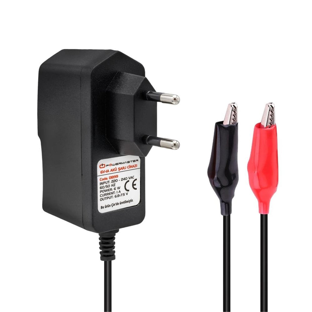 Powermaster Powermaster 60100 6V-1A Akü Şarj Adaptörü - Akü Şarj Cihazları
