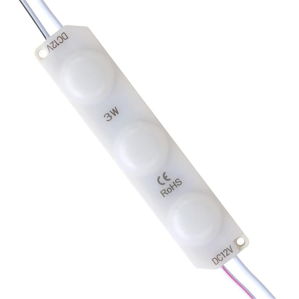Powermaster Powermaster 70x15mm 12 Volt 3 Watt Beyaz 2835 Mercek Beyaz Modül Led - Modül Led