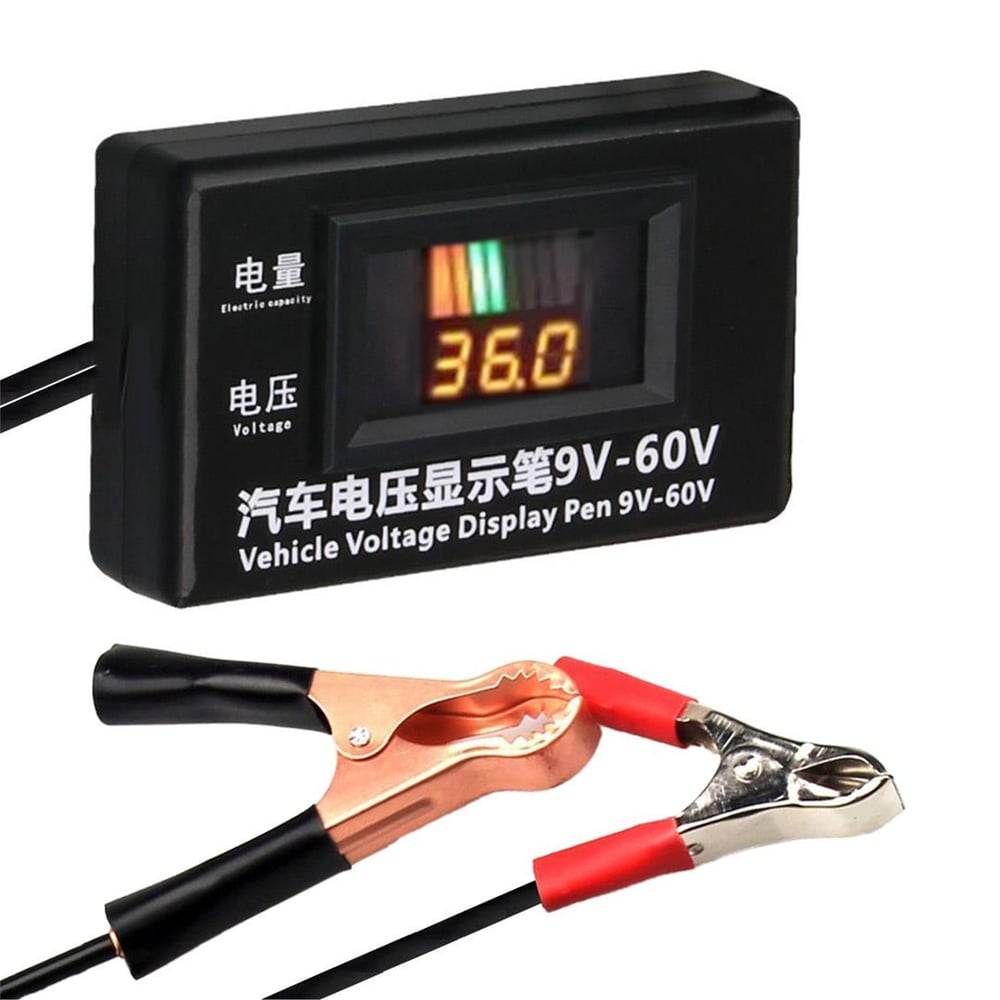 Powermaster Powermaster 9-60V Otomotiv LCD Dijital Devre Test Cihazı Gerilim Ölçer - Ölçü Aletleri