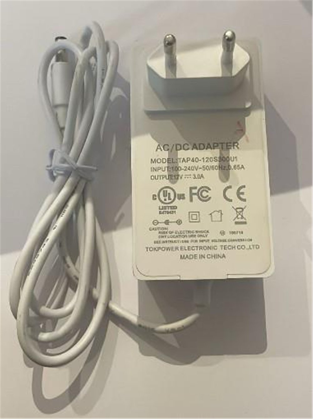Mert-er Elektronik POWERMASTER AC/DC 12 VOLT 3 AMPER 5.5*2.5 MM UÇLU BEYAZ PRİZ TİP ADAPTÖR - Kategorisiz