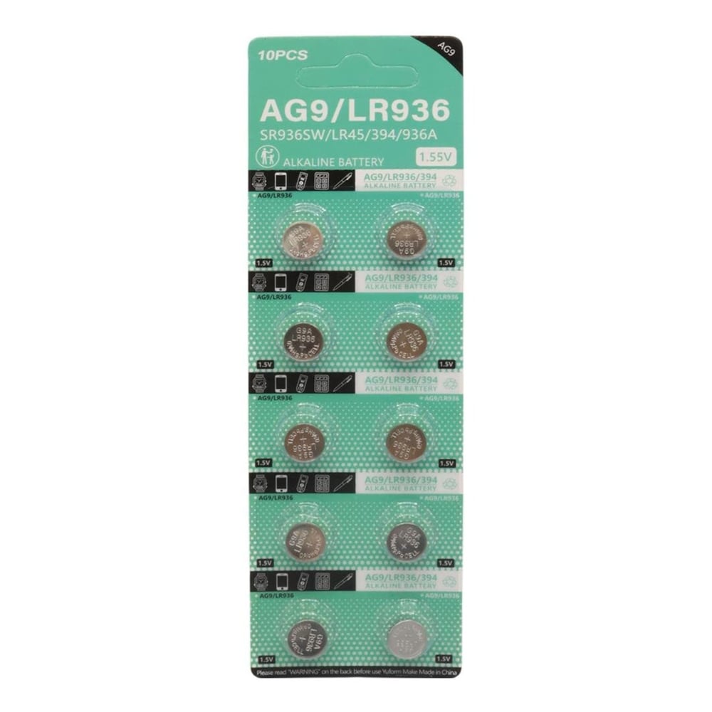 Powermaster PowerMaster AG9 LR936 1.5V Alkalin Düğme Pil (10'lu Paket) - Piller