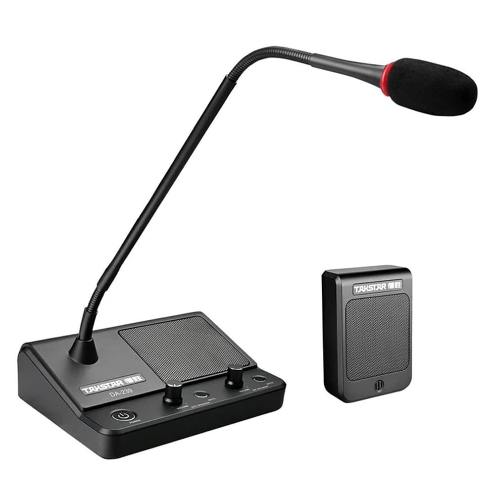 Powermaster Powermaster DA-239 Çift Yönlü Vezne Gişe Mikrofon Seti - Kürsü Mikrofonları