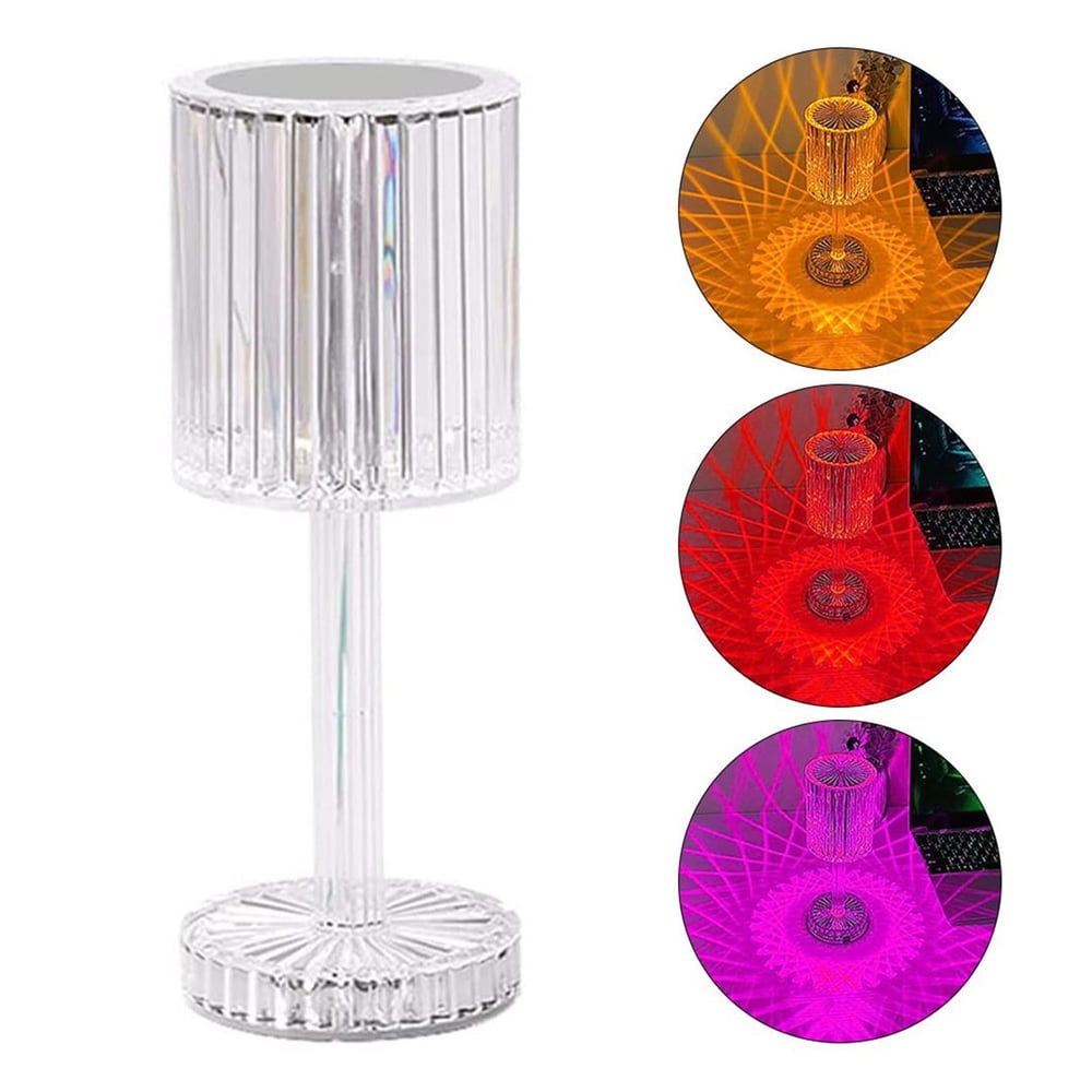 Powermaster PowerMaster HA-1788 Dekoratif RGB LED'li Ambiyans Masa Gece Lambası Şarjlı Dokunmatik Tuşlu - Masa Lambası