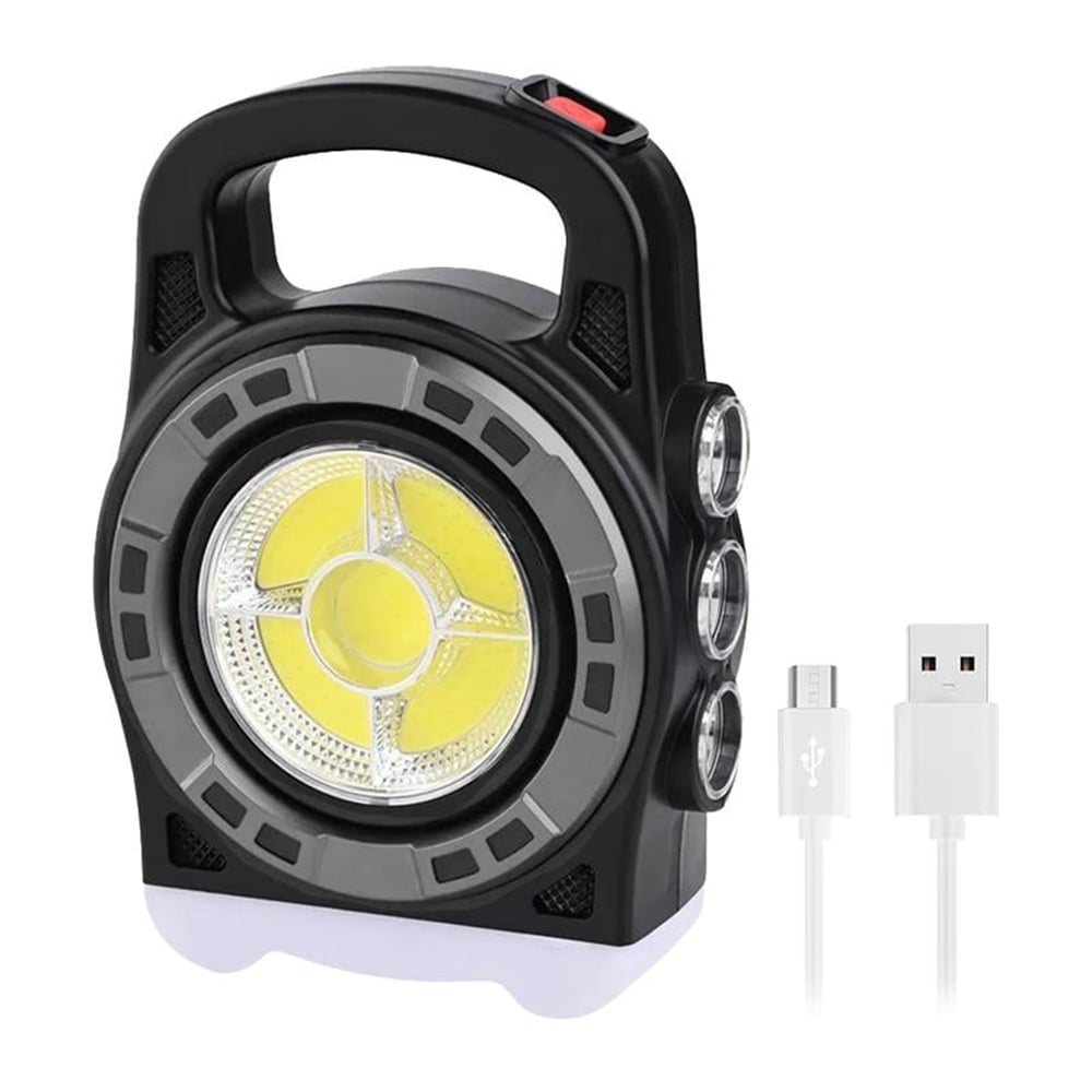 Powermaster Powermaster HB-6678C Cob Ledli 20 Watt 3 Kademeli Şarjlı USB Çıkışlı Solar Lamba - Led ve Aydınlatma