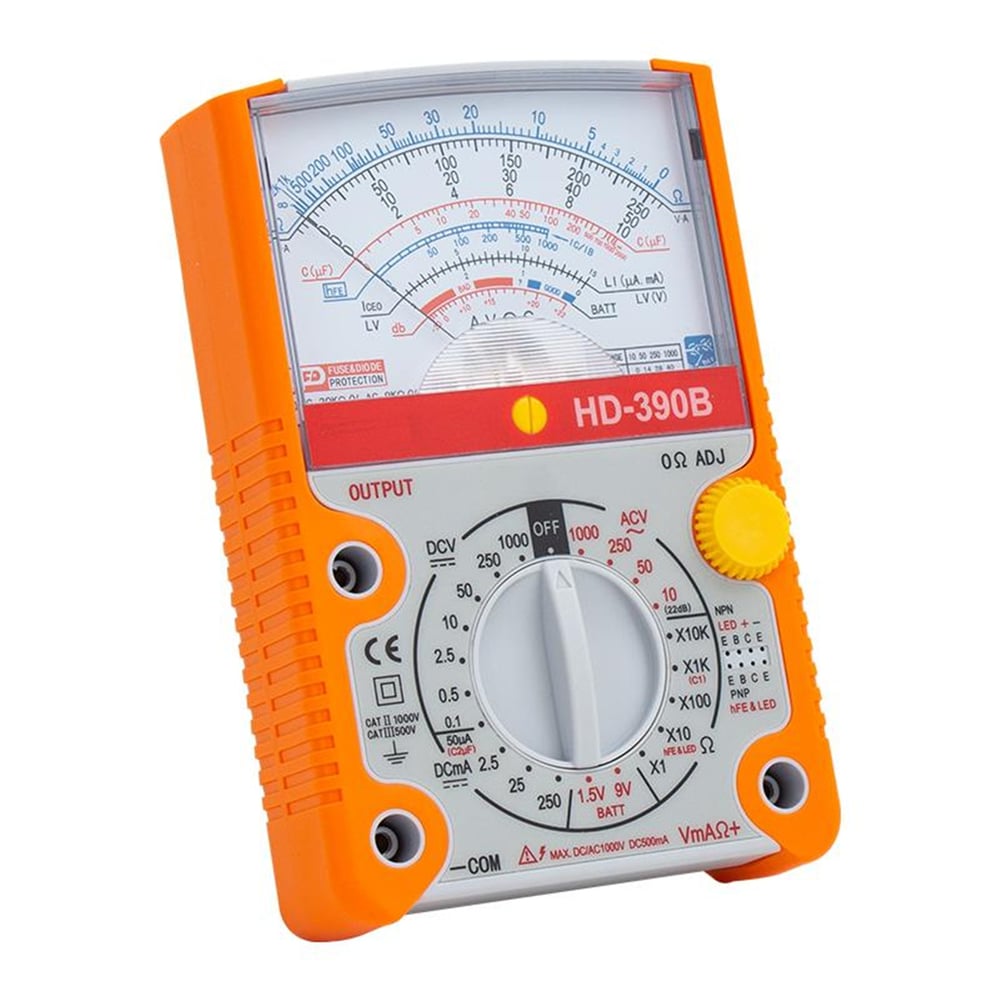 Powermaster Powermaster HD-390B Geniş Ekran Analog Multimetre Ölçü Aleti - Ölçü Aletleri