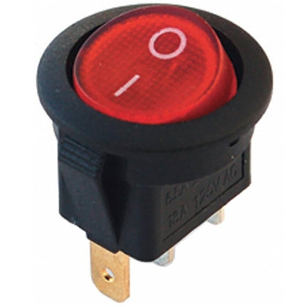 Powermaster PowerMaster IC-131A 3 Pin Yuvarlak Işıklı Anahtar 20 Mm - Anahtar Çeşitleri
