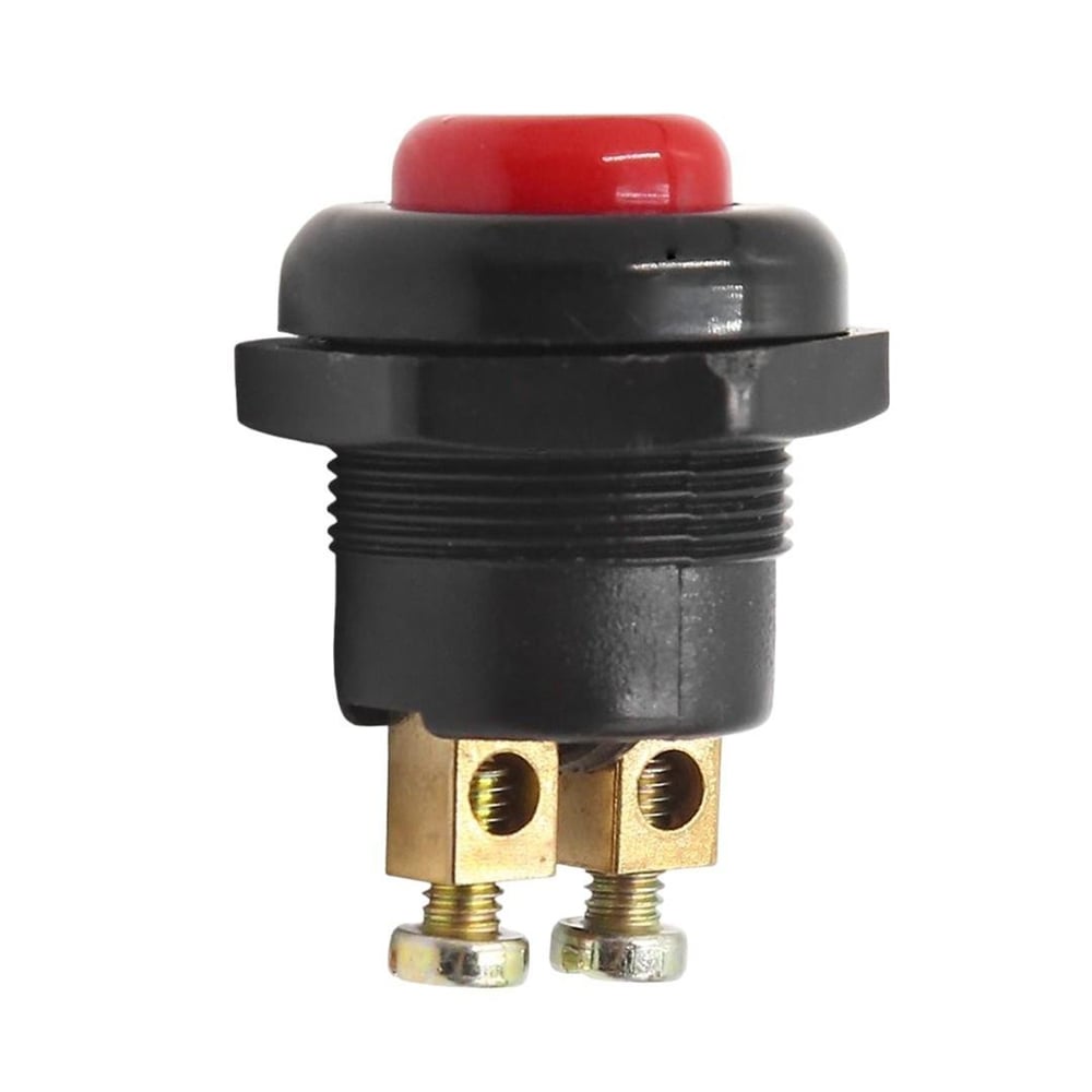 Powermaster PowerMaster IC-180A-1 22mm Plastik 2P Marş Korna Butonu Kırmızı - Fiş - Jack - Şase - Buton - Konnektör
