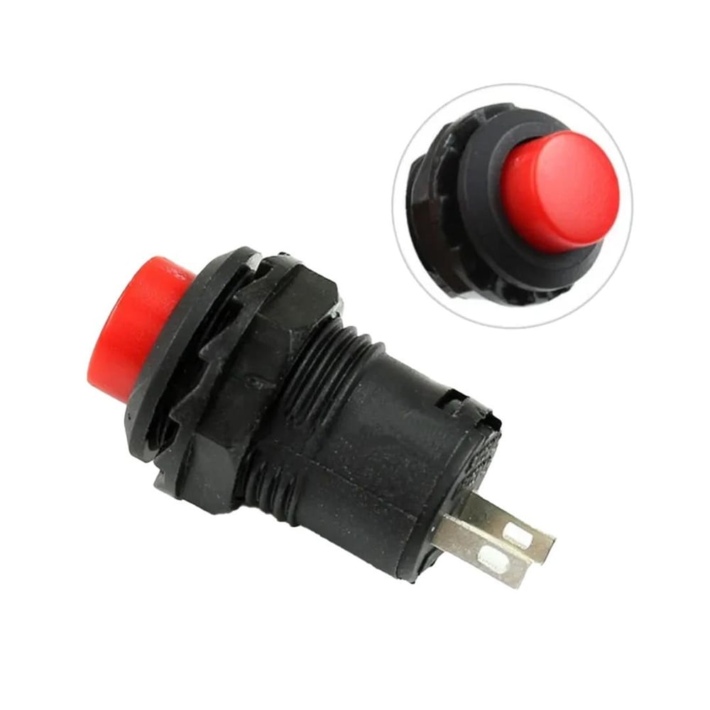 Powermaster PowerMaster IC-185 D 12 Mm Kalıcılı 2 Pin Plastik Buton - Fiş - Jack - Şase