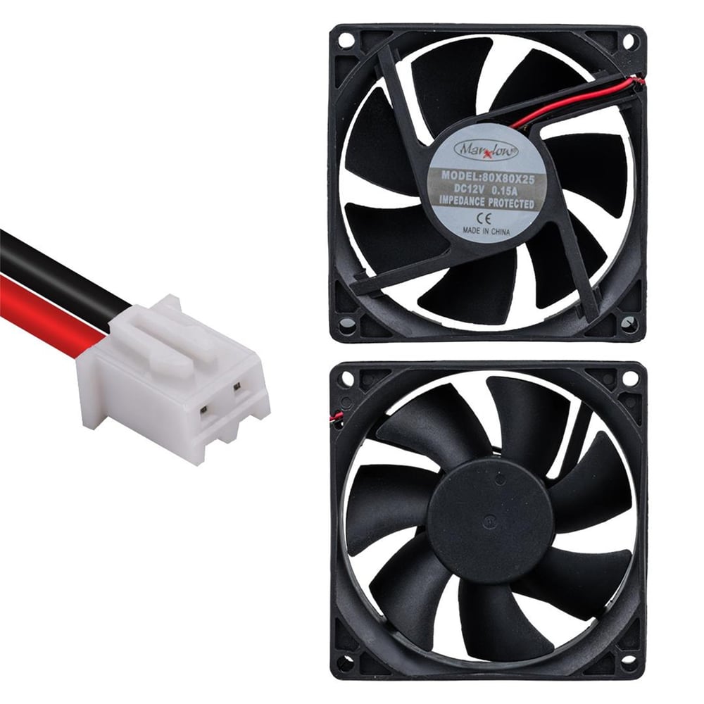 Powermaster PowerMaster IC-216 Fırçasız DC Fan 80X80X25mm 12 Volt 3 Pin (Seri 2) - DC-PC Fan-Vantilatör
