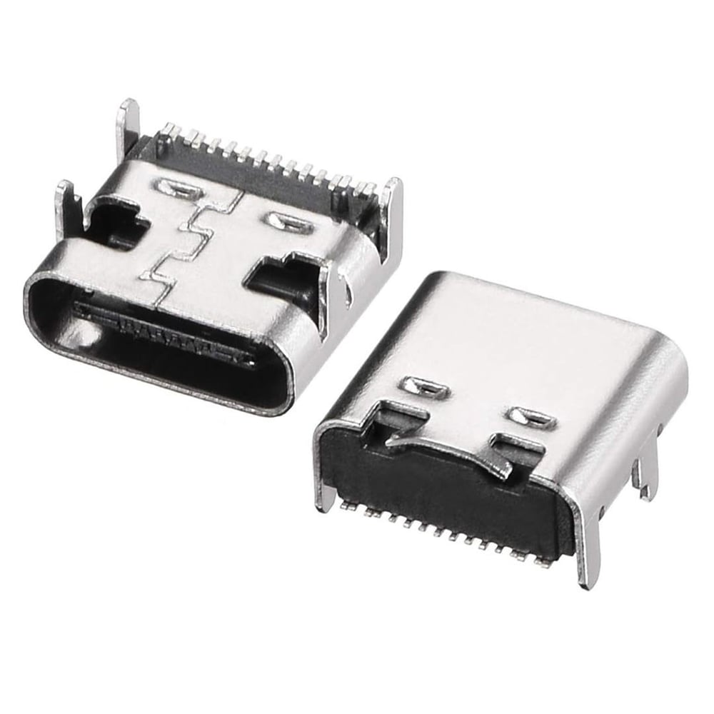 Powermaster PowerMaster IC-266B-4 Type-C Dişi Şase Konnektör - USB 3.1 16 Pin Hızlı Şarj Destekli Soketi - Fiş - Jack - Şase