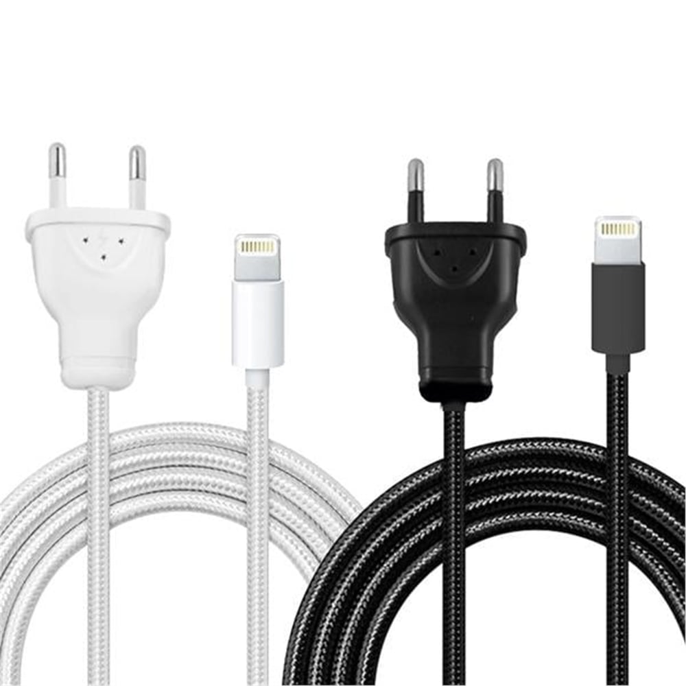 Powermaster Powermaster iP Serisi 220V Fişli Örgülü Şarj Kablosu - Data-Şarj Kabloları
