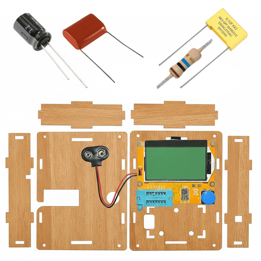 Powermaster PowerMaster LCR-T4 Dijital Transistör Test Cihazı ESR, Kapasitör, Direnç, Mosfet Ölçer Analizörü - Elektronik Modüller