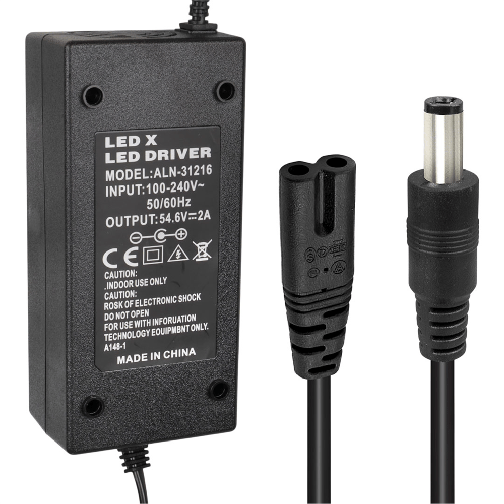 Powermaster Powermaster Li-İon Lityum Piller İçin 54.6 Voltaj 2 Amper Elektrikli Bisiklet Şarj Cihazı - Elektrikli Bisiklet Şarj Cihazı