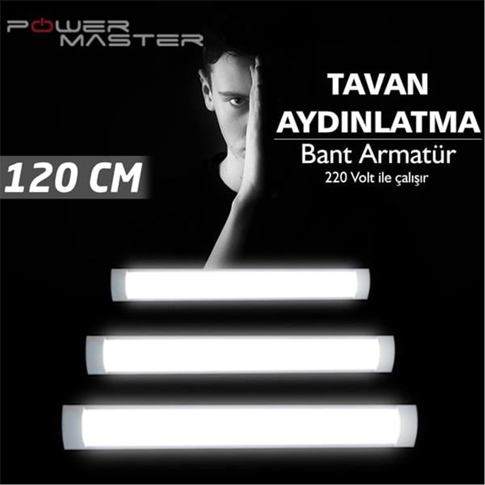 Powermaster Powermaster Oweled 192 Led 120 Cm 54 Watt 4860 Beyaz Ledbar 2’li - Led Spot Panel