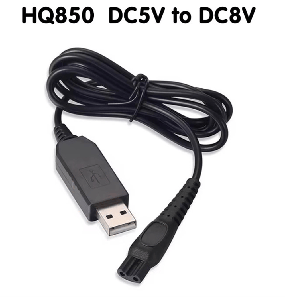 Reyonex POWERMASTER PHILIPS HQ850 5 VOLT TO 8 VOLT DÖNÜŞTÜRÜCÜ USB TIRAŞ MAKİNASI KABLOSU - Karışık Kablolar