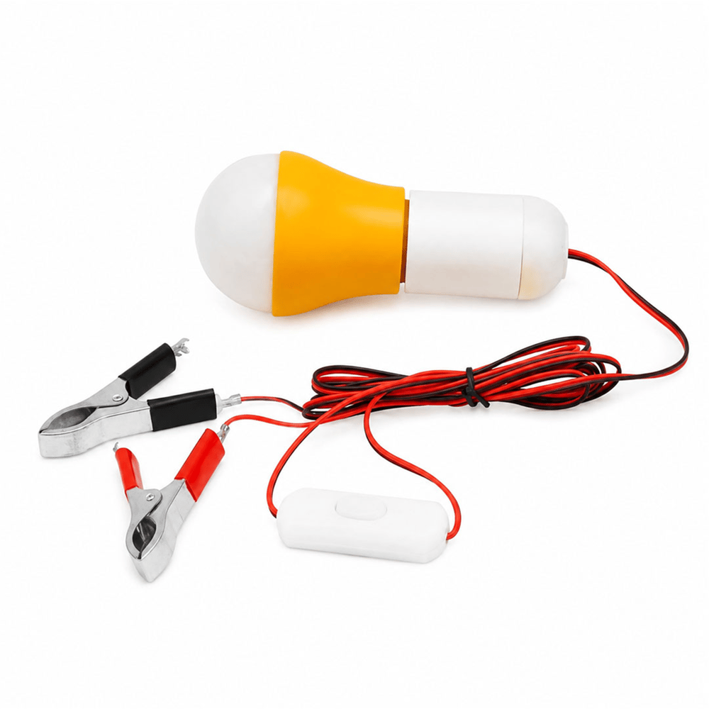 Powermaster Powermaster PM-11050 Akü Maşalı Anahtarlı 12 Volt 5 Watt Seyyar Led Ampul - Led Ampul Aydınlatma