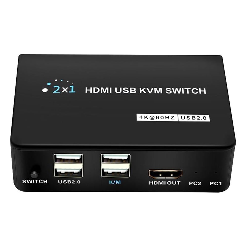 Powermaster Powermaster PM-11789 4K Hdmi Usb Kvm Switch 2x1 - KVM Switch