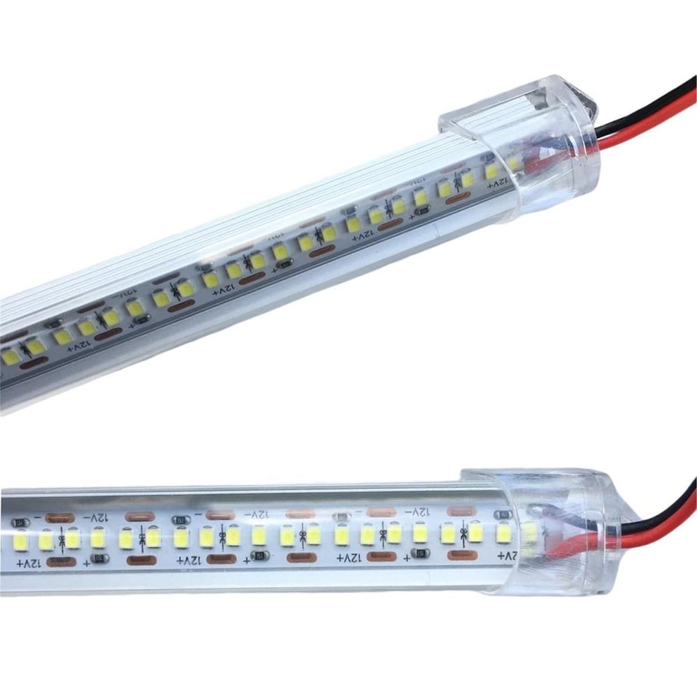 Powermaster PowerMaster PM-13300 4014 Çipli 204 Ledli Şeffaf Kapak Yüksek Lümen Beyaz Işık Ledbar (100 CM) - Led Ampul Aydınlatma