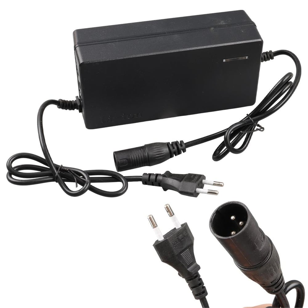 Powermaster Powermaster PM-14488 54.6 Volt 2.8-3.0 Amper Lithium Batarya Şarj Cihazı 3 Pinli Erkek Jacklı - Pil ve Pil Şarj Cihazları