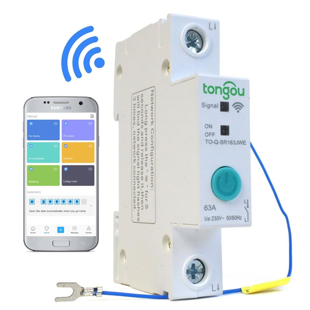 Powermaster PowerMaster PM-14603 Akıllı Ev Sistemi İçin Wifi Sigorta 63A (Tongou - eWelink) - Elektronik Modüller