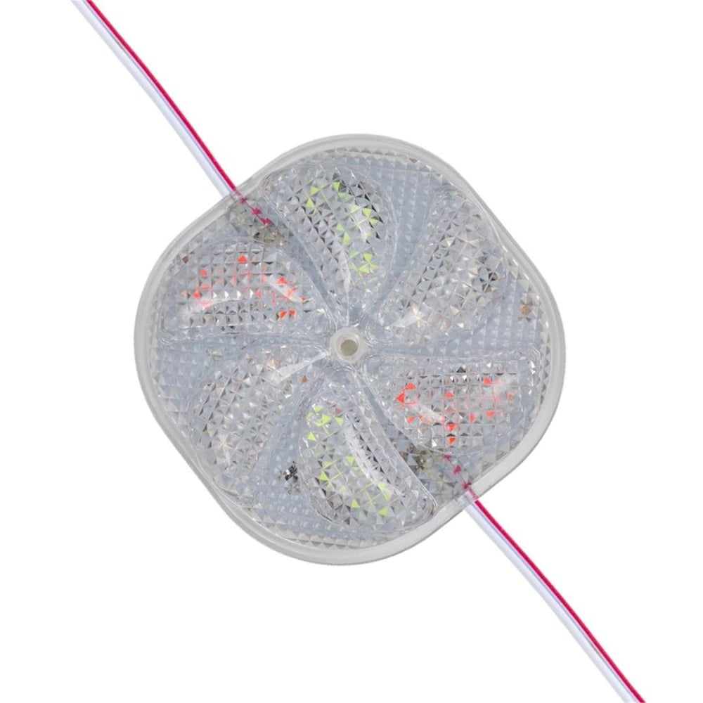 Powermaster PowerMaster PM-14703 12 Volt 3 Watt Karışık (R+G+B) Yanıp Sönen Çakar 6565-2835 Modül Led 65x65x12mm - Modül Led