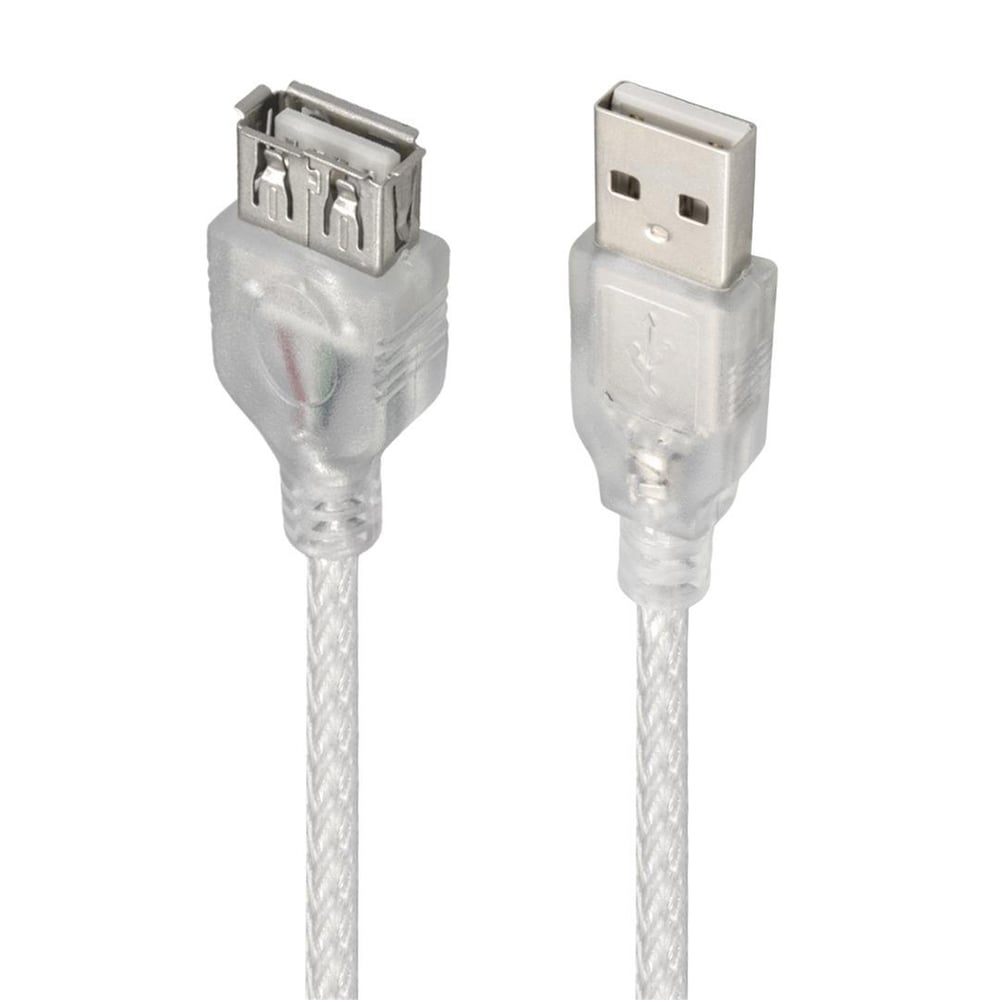 Powermaster Powermaster PM-1568 Şeffaf 1.5 Metre Usb 2.0 Uzatma Kablosu - USB Uzatma Kablosu