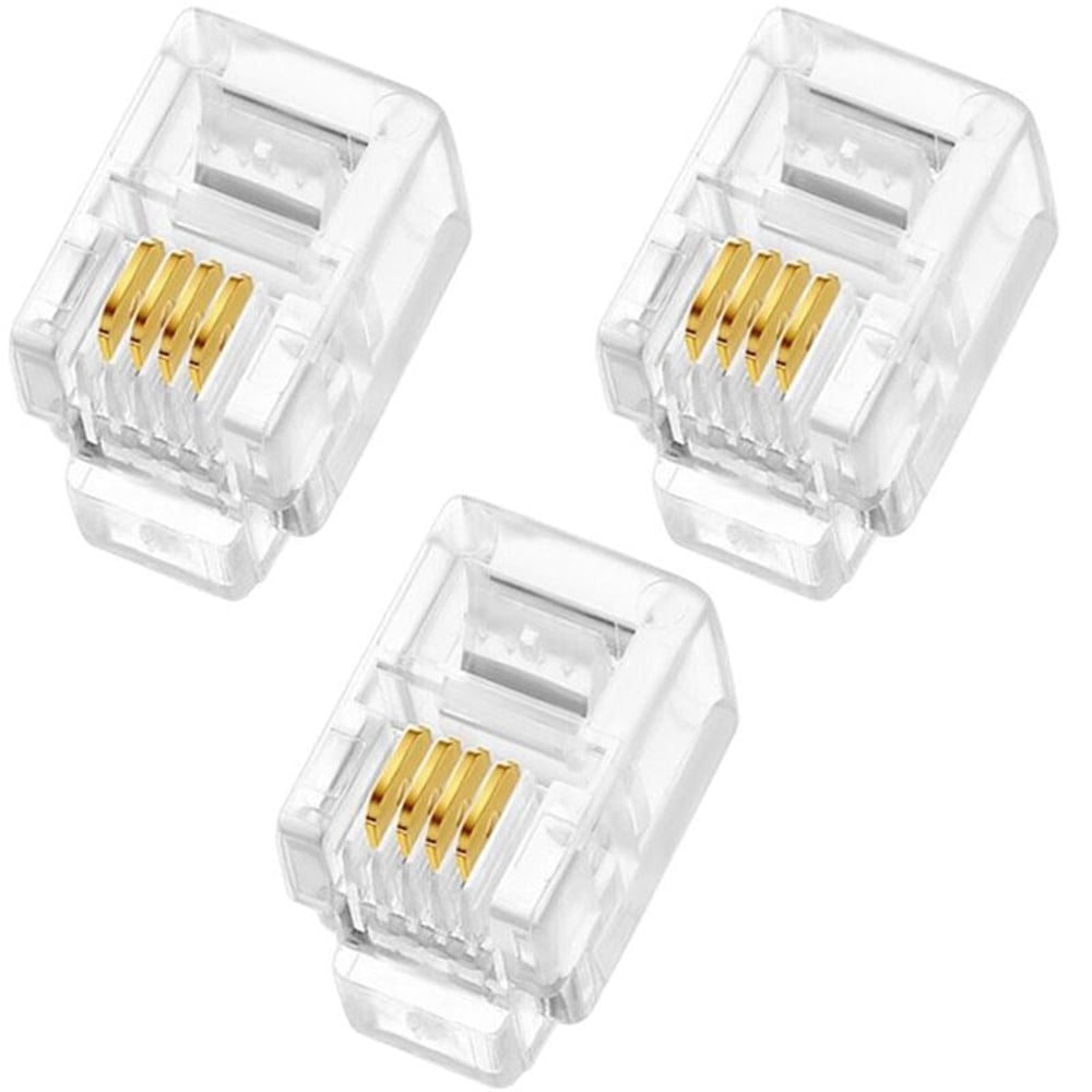 Powermaster PowerMaster PM-1594 RJ9 4P/4C İnce Telefon Jack Soketi (100'Lük Paket) - Fiş - Jack - Şase