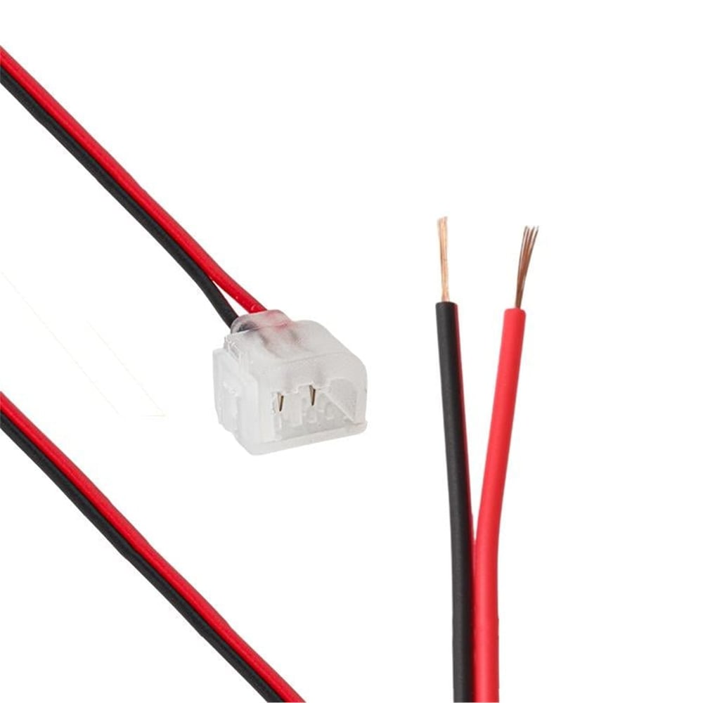 Powermaster PowerMaster PM-16735 2 Pin 6X12MM Tek Yönlü Iğneli Neon Soketi Konnektör Kablo 12 Volt Fişi Aparatı (15 CM) - Diğer Kablo Çeşitleri