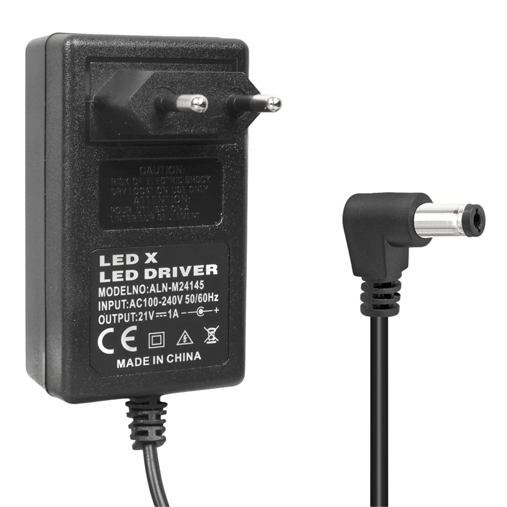 Powermaster Powermaster PM-19255 21 Volt - 1 Amper - 21 Watt 5.5*2.5 Mm L Uçlu Şarjlı Matkap Adaptörü - Matkap Adaptörü