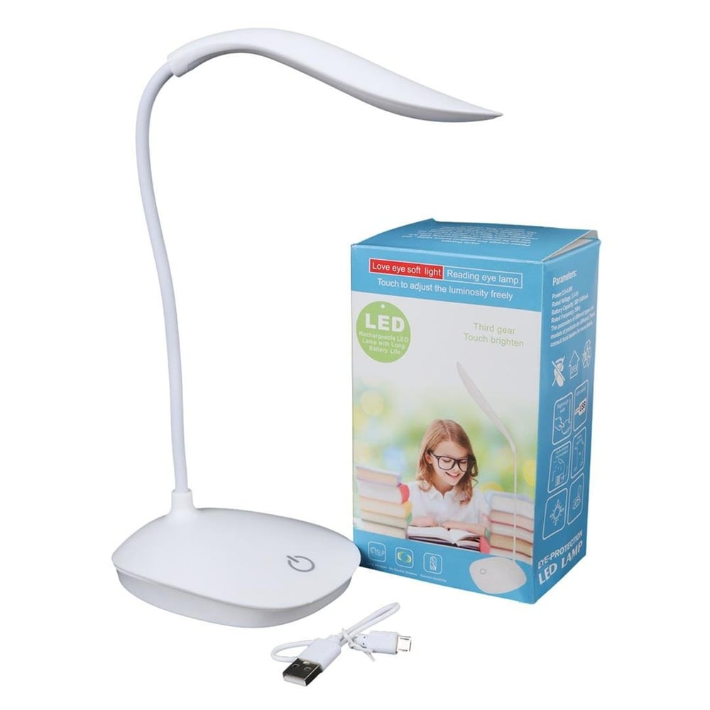 Powermaster Powermaster PM-19316 5 Volt - 0.5 Amper Dokunmatik Tuşlu 14 Ledli Şarjlı Portatif Masa Lambası - Masa Lambası
