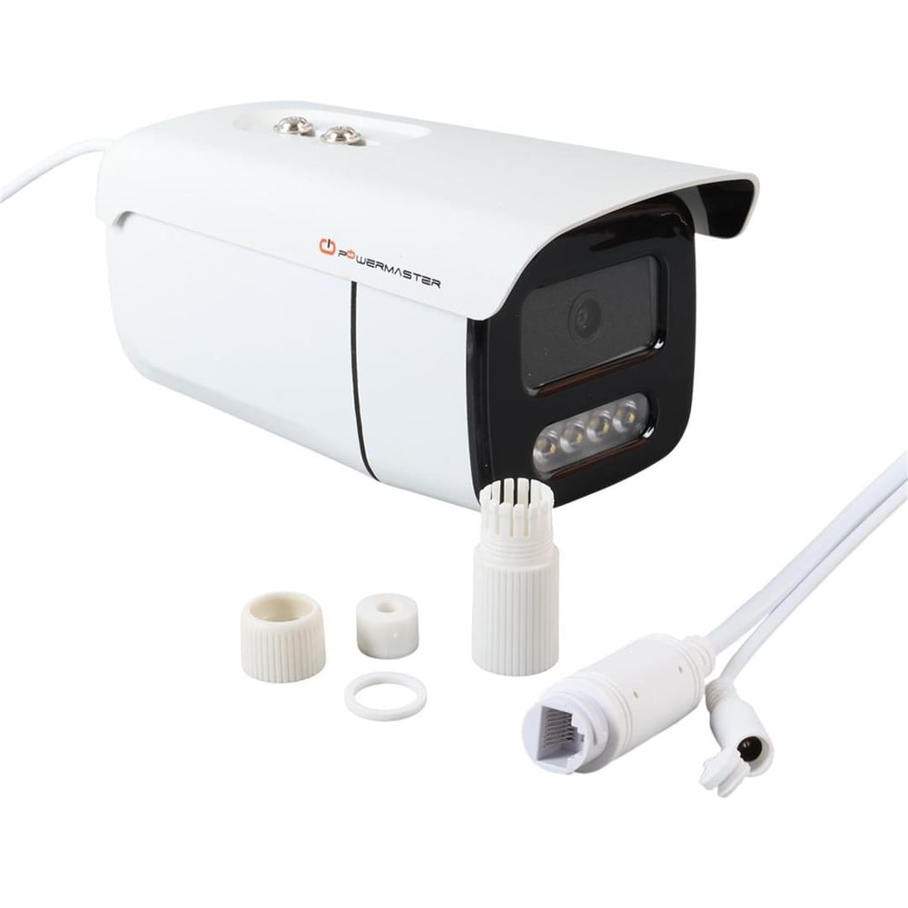 Powermaster PowerMaster PM-19419 3-4MP IPC 4 Warm Led Metal Kasa Poeli IP Bullet Kamera - IP Kameralar