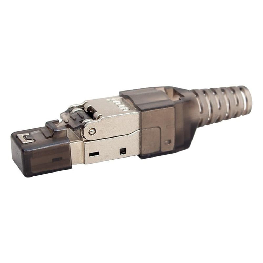 Powermaster PowerMaster PM-19863 Cat6A/Cat7 Metal RJ45 Soket Alet Gerektirmeyen Zırhlı Network Jack - Fiş - Jack - Şase
