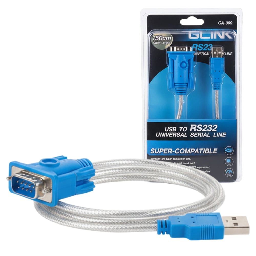 Powermaster PowerMaster PM-21764 USB to RS232 1.5 Metre Üniversal Serial Line (Glink GA-009) - Çevirici Dağıtıcı