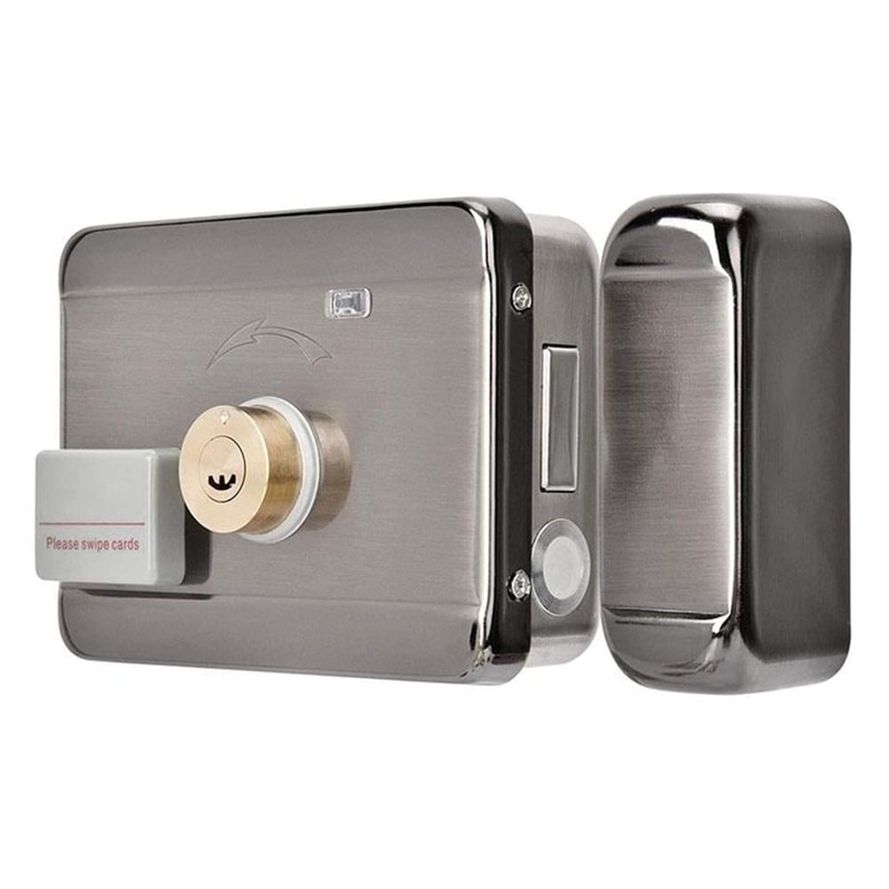 Powermaster Powermaster PM-22584 Akıllı RFID Kartlı Anahtarlı Uzaktan Kumandalı Elektronik Çelik Kapı Kilidi + Karşılığı Seti - Akıllı Kilit Sistemleri