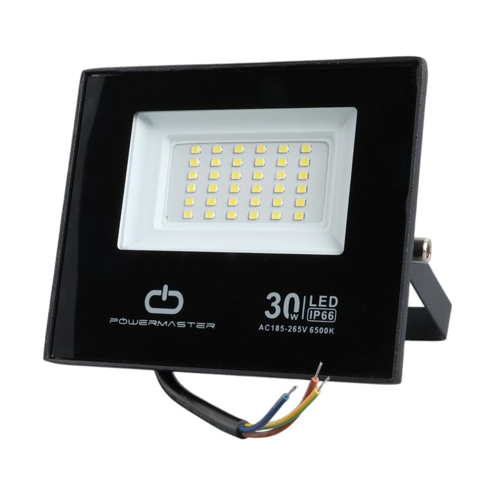 Powermaster Powermaster PM-22585 30 Watt - 220 Volt 6500K IP66 150* Işık Açısı Siyah Slim Kasa Led Projektör - Led Projektör