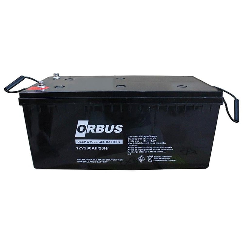 Powermaster Powermaster Pm-22588 12 Volt - 200 Amper Jel Tip Karbon Akü (522 X 240 X 218 Mm) - Aküler