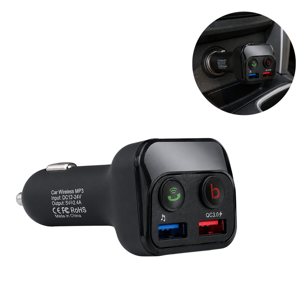 Powermaster Powermaster PM-24634 Bluetooth 5.0 32 Gb Led Ekran USB/BT/TF/Çift USB 3.4 Amper FM Transmitter - FM Transmitter