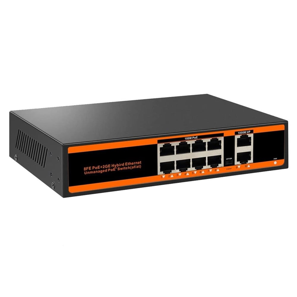 Powermaster PowerMaster PM-25011 8 Port Gigabit PoE Switch - Ethernet Switch